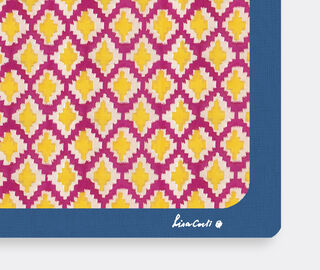 Lisa Corti 'Masonite' rectangular placemat, set of two, hima palma yellow YELLOW LICO23MAS585MUL
