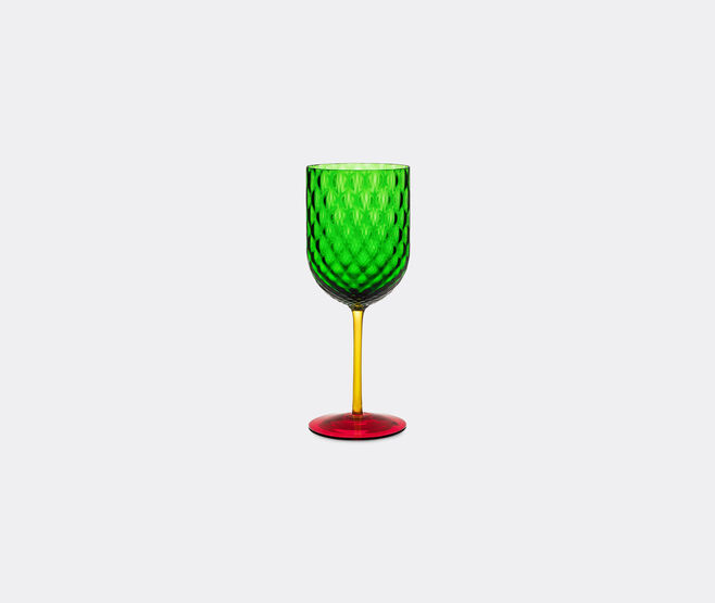 Dolce&Gabbana Casa 'Carretto Siciliano' red wine glass, green and red GREEN DGCA22HAN680MUL