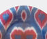 Les-Ottomans 'Ikat' glass plate, red and blue  OTTO20IKA528MUL