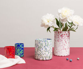 Stories of Italy &#39;Macchia Su Macchia&#39; vase, tall MULTICOLOUR STLY18MAC215MUL