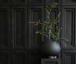 101 Copenhagen 'Urchin' plant pot, mini, dark grey BROWN COPH23URC192BRW