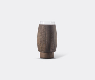 Zanat 'Vaza' vase, walnut oil and oak oil BROWN ZANA26VAZ688BRW