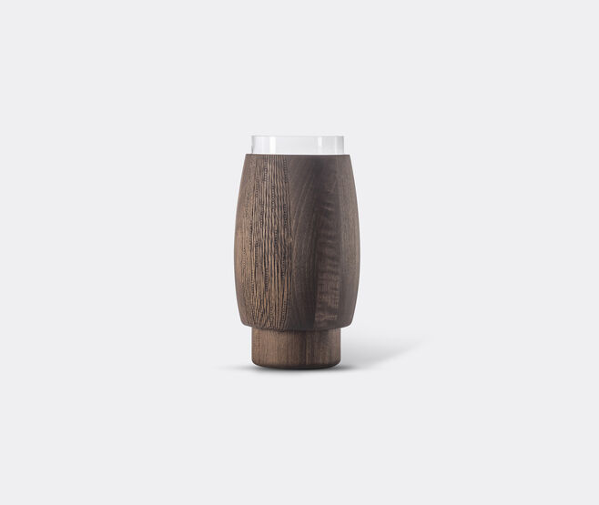 Zanat 'Vaza' vase, walnut oil and oak oil IVORY ZANA26VAZ688BRW