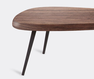 Cassina 'Mexique' low table, walnut BLACK CASS21MEX626BRW