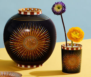 La DoubleJ 'Sunrays' decorative cup, multicolor MULTICOLOUR LADJ24SUN533MUL