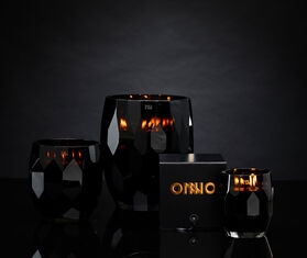 ONNO Collection 'Jewel Black' candle, Sunset scent, medium BLACK ONNO23CAN937BLK