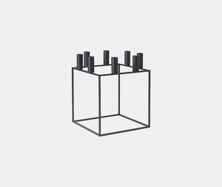Audo Copenhagen 'Kubus 8' candleholder, black BLACK BYLA22KUB095BLK