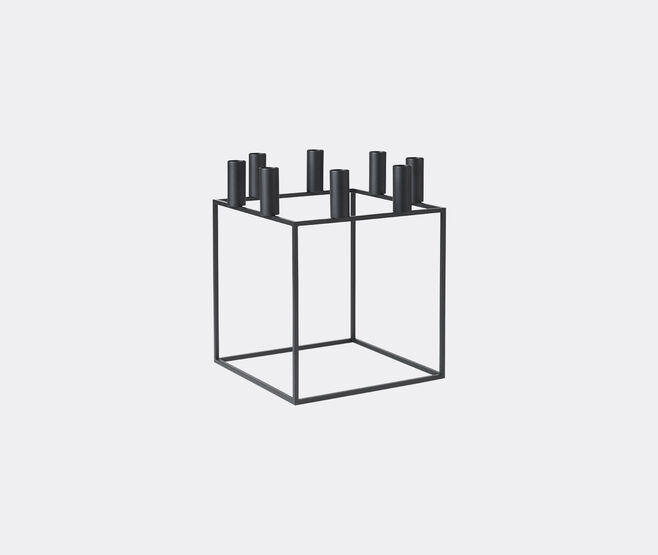 Audo Copenhagen 'Kubus 8' candleholder, black BLACK BYLA22KUB095BLK