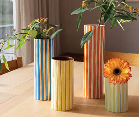 &amp;k Amsterdam 'Ray' vase, orange ORANGE AMST25VAS933ORA