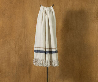 The House of Lyria 'Miracoloso' bath towel WHITE HOLY23MIR906WHI