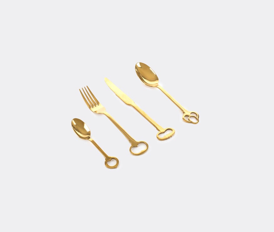 Seletti 'Keytlery' cutlery set, 24 pieces Gold SELE21GOL743GOL
