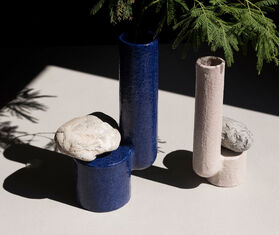 Hands on design 'Libra' vase, S, blue BLUE HAON20LIB471BLU