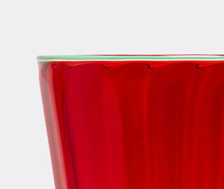 La DoubleJ 'Rainbow' wine glass, set of two, red RED LADJ23WIN069RED