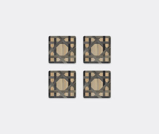 HestiaLiving 'Epoch' square coaster, set of four, anthracite GREY HELI25EPO856GRY