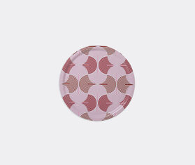 La DoubleJ 'Slinky Rosso' round printed tray MULTICOLOUR LADJ22ROU068MUL