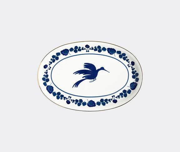 La DoubleJ Oval Platter - Wildbird Blue undefined ${masterID} 2