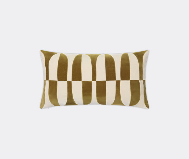 Christina Lundsteen 'Abigail' cushion, willow and dusty white MULTICOLOUR CHLU25ABI821MUL