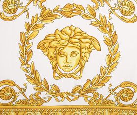 Versace 'I Love Baroque' reversible cushion, white WHITE VERS22CUS873MUL