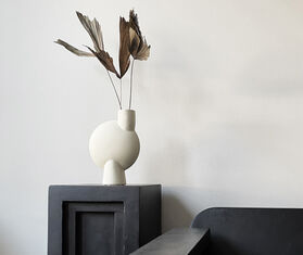 101 Copenhagen 'Sphere' bubl vase, medium, vanilla WHITE COPH22SPH171WHI