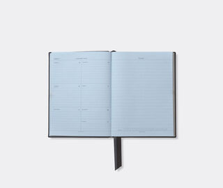 Smythson '2026 Soho' weekly diary with pocket, black BLACK SMYT25PAS918BLK