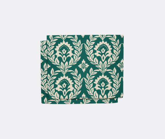 La DoubleJ 'Green Garland' tablemat, set of two GREEN LADJ23TAB796GRN