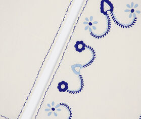 House of Capricorn 'Viana' placemat and napkin set, blue BLUE HOCA26VIA373BLU