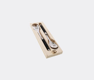 Jean Dubost Laguiole Salad server, set of two, black BLACK JEDL24SAL565BLK