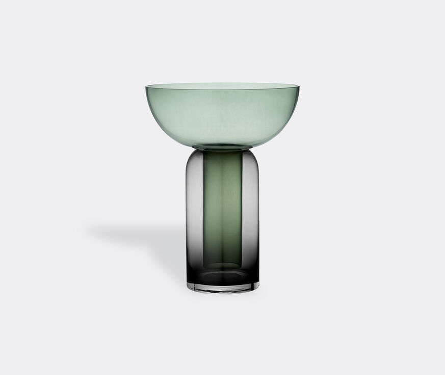 AYTM 'Torus' vase, large, forest green black and forest AYTM23TOR006GRN