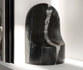 XLBoom 'Emoji' bookends, black marble BLACK XLBO19EMO308BLK