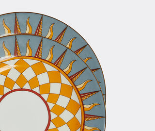 La DoubleJ 'Ra' dessert plate, set of two, multicolor MULTICOLOUR LADJ24RAD212MUL