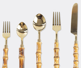 Les-Ottomans &#39;Bamboo&#39; cutlery, set of five, gold MULTICOLOUR OTTO25REA336BEI
