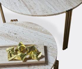 AYTM &#39;Tribus&#39; coffee table, travertine and gold GOLD AYTM22TRI993MUL