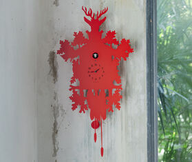 Domeniconi &#39;Cuc&ugrave;&#39; cuckoo clock, red RED DOME25CUC498RED