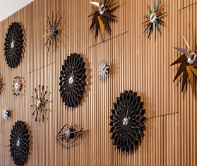 Vitra 'Sunflower' clock BLACK VITR21SUN862BLK