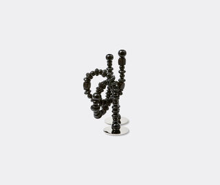 POLSPOTTEN 'Beads' candle holder, black BLACK POLS25CAN897BLK
