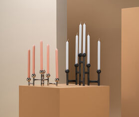 POLSPOTTEN 'Round Folding' candle holder, silver SILVER POLS25CAN503SIL