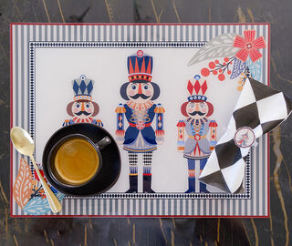 VESTA 'Nutcracker' placemat, set of two, green GREEN VEST26SET791GRN