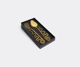L&#39;Objet &#39;Spirale&#39; serving set, two pieces, gold GOLD LOBJ25SPI076GOL