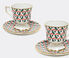 La DoubleJ 'Cubi Lilla' espresso cup and saucer, set of two Multicolor LADJ22ESP327MUL