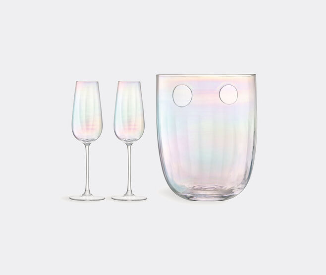 LSA International 'Pearl' champagne set WHITE LSAI21PEA342WHI