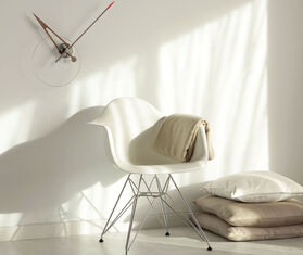 Nomon 'Cris' clock, chromed brass and walnut WALNUT NOMO21CRI378MUL