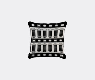 Fornasetti 'Architettura' cushion, black and white WHITE FORN24CUS369MUL