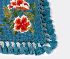 Gucci 'Maison De L'Amour' needlepoint cushion BLUE GUCC18CUS919BLU