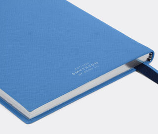 Smythson '2026 Soho' weekly diary with pocket, Nile blue BLUE SMYT25PAS963BLU