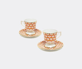 La DoubleJ 'Cubi Oro' espresso cup and saucer, set of two MULTICOLOUR LADJ22ESP996MUL