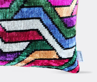 Les-Ottomans Velvet cushion, multicolor MULTICOLOUR OTTO23VEL650MUL