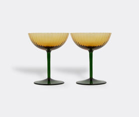 La DoubleJ Champagne coup, giallo, set of two YELLOW LADJ22CHA245YEL