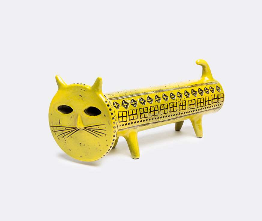Bitossi Ceramiche 'Cat' Yellow BICE17CAT260YEL