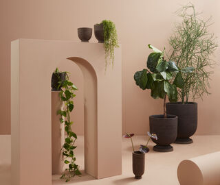 AYTM 'Terra' flowerpot, low BROWN AYTM22TER934BRW