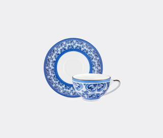 Dolce&amp;Gabbana Casa 'Blu Mediterraneo' espresso cup and saucer MULTICOLOUR DGCA22POR795MUL